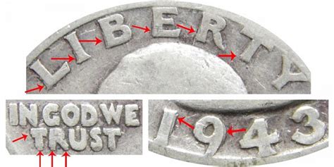 1943 S Washington Quarters Doubled Die Obverse Silver Composition ...