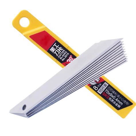 10 Pcs Office Supplies Utility Knife Refill Blades Alloy Steel ...