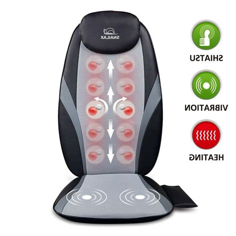 【Snailax Official Shop】Shiatsu Back Massager with Heat Massage