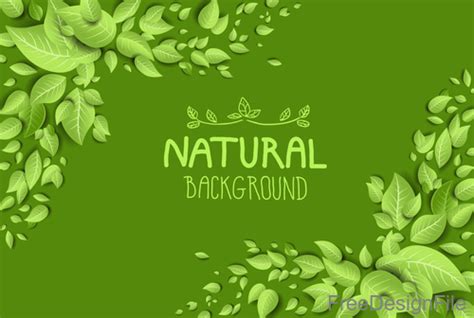 Green eco background vector design free download