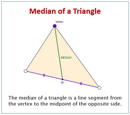 Median of a Triangle (examples, solutions, videos, worksheets, games ...