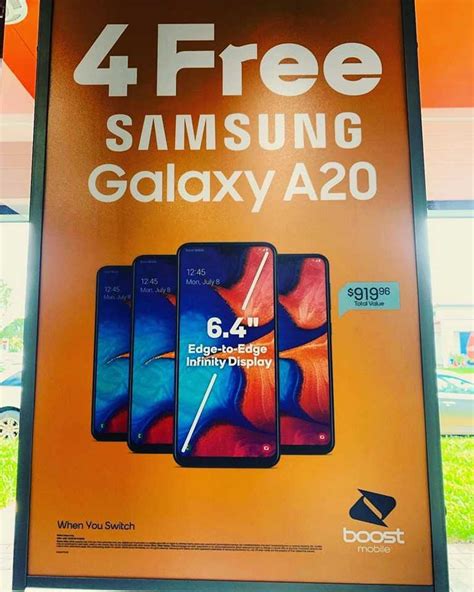 Boost Mobile Now Offering Up To 4 Free Samsung Galaxy A20's To Switchers