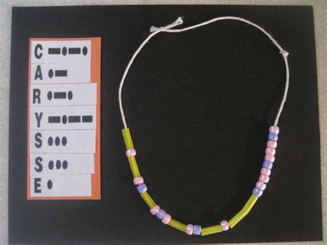 Morse Code "Name Necklace" for a Unit study about Inventors (Samuel ...