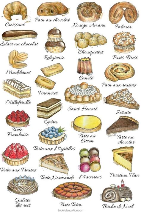 French pastries and cakes: a complete illustrated guide ...