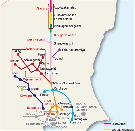 Tobu Railway is a great way to get from Tokyo to day trip destinations