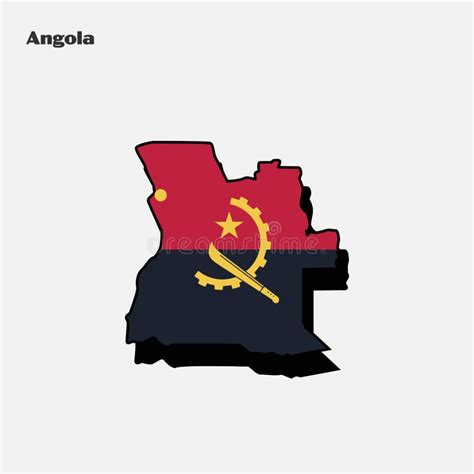 Angola Map Flag Africa Infographic Stock Vector - Illustration of ...