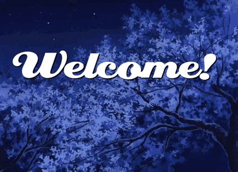 Welcome Aesthetic GIF - Welcome Aesthetic Blue - Gif's ontdekken en delen