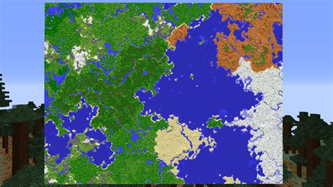 Minecraft All Biomes Map