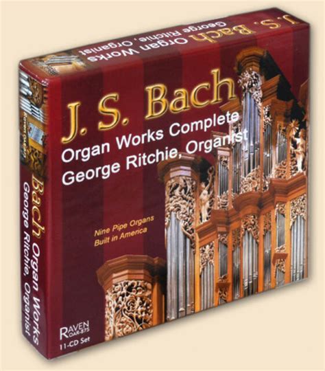 J S Bach: Complete Organ Works 11-CD set, 9 American Pipe Organs ...