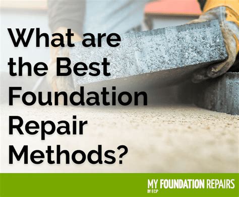 My Foundation Repairs | What Are the Best Foundation Repair Methods?