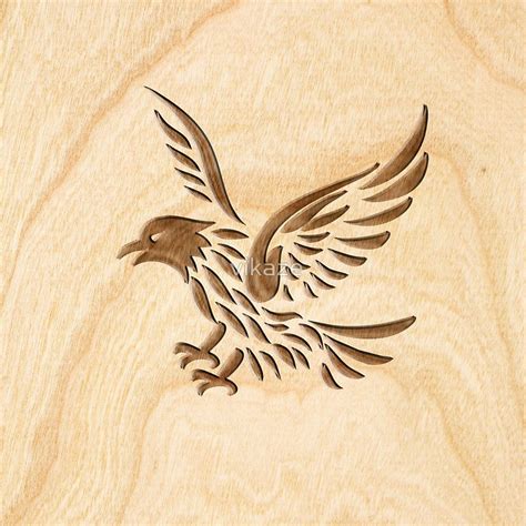 Eagle ~ Wood Carved by vikaze | Điêu khắc, Điêu khắc gỗ