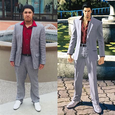 Kazuma Kiryu Cosplay by the Fountain by KyleKatarn1980 on DeviantArt