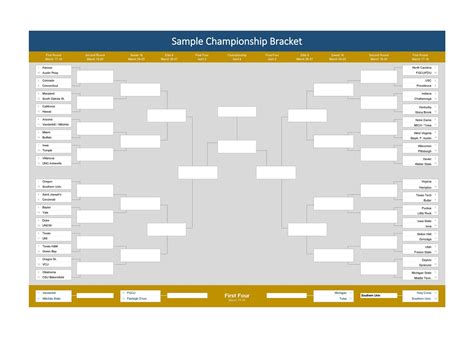 8 Seed Bracket Template