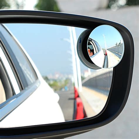 1Pair Wide Angle Side Round Convex Mirror RearView Mirror Car Vehicle ...