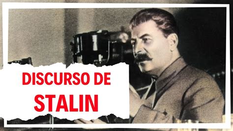 [1941] 🔴 Discurso de STALIN al EJÉRCITO ROJO 💬🗨 - YouTube