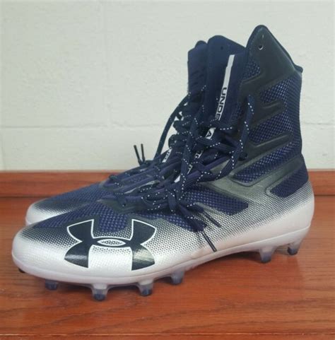 Under Armour UA Highlight MC Football Cleats Navy Blue White 3000177 ...