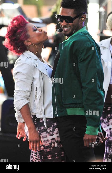 Usher on stage for NBC Today Show Concert with Usher, Rockefeller Plaza ...