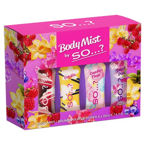 Body Mist By So…? Womens Mini Mist Body Mist Gift Set (4x50ml ...