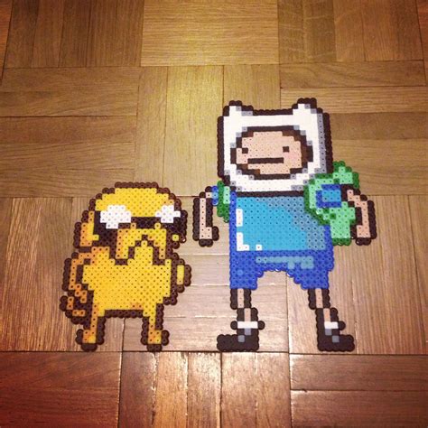 Finn & Jack Adventure Time hama perler beads by Lauro Espinosa Val ...