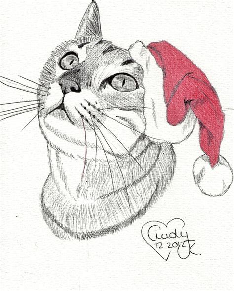 Christmas Cat by Cindy-R on DeviantArt