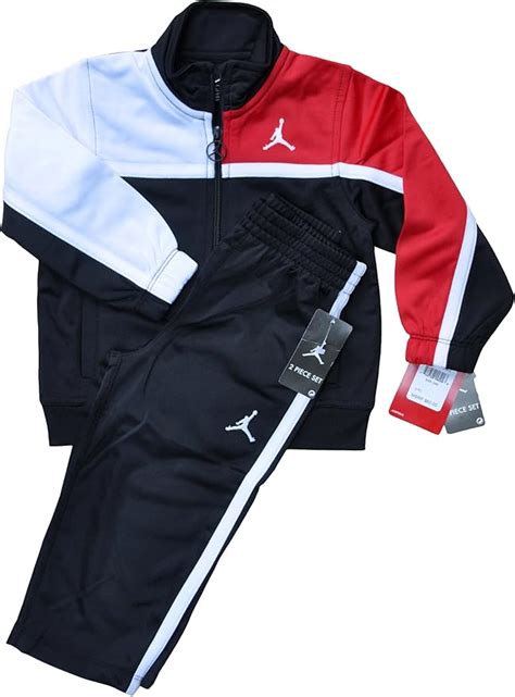 Nike Air Jordan Boys Jogging Suit Black, Red and White (18 months / 18 ...