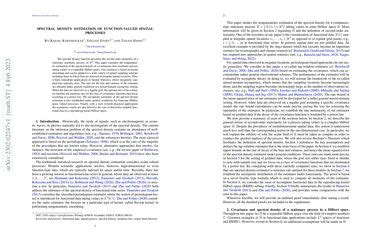 Spectral Density Estimation of Function-Valued Spatial Processes ...