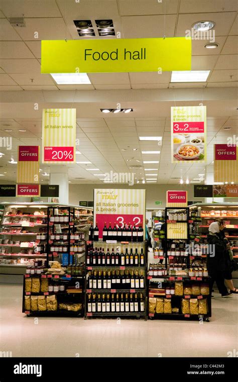 Marks and Spencer M&S food hall in the Truro store, Truro Cornwall UK ...