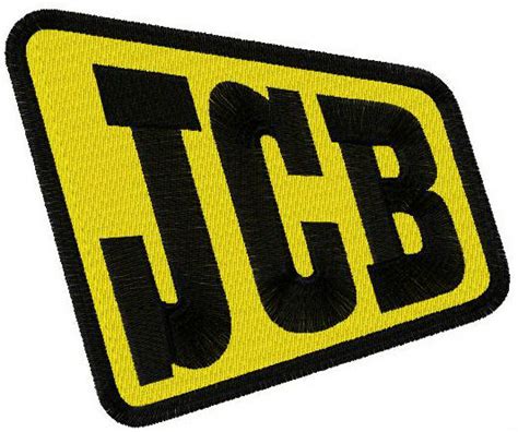 JCB logo machine embroidery design