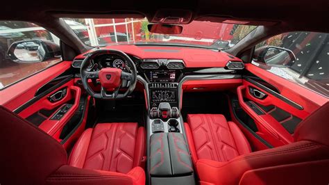 Lamborghini Urus Interior Red | Cabinets Matttroy