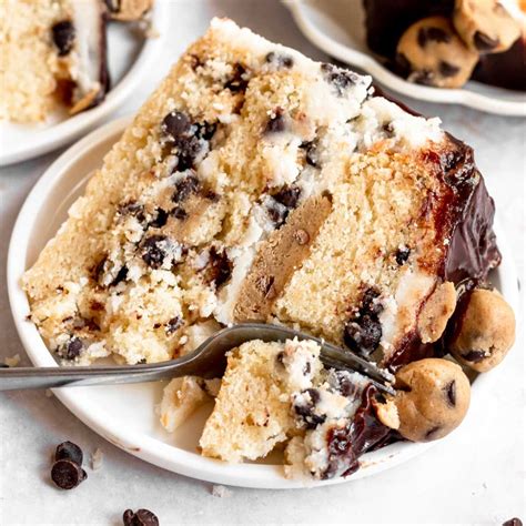 Chocolate Chip Cookie Dough Cake - Rich And Delish