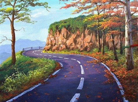 50+ Easy-Peasy Landscape Painting Ideas For Beginners | Winter ...