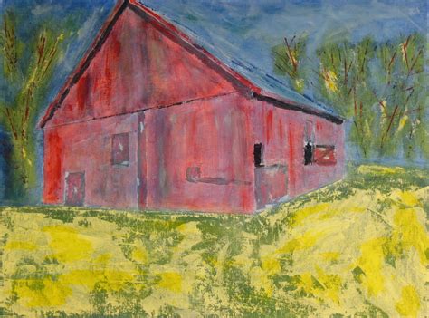 Dave Brown Art: Red Barn