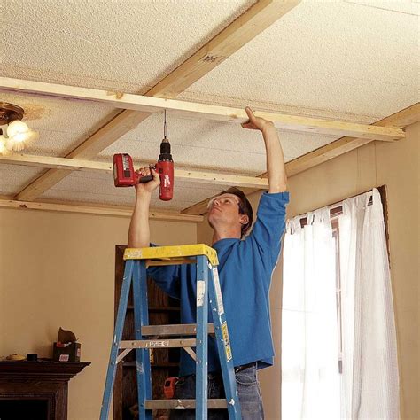 Ceiling Panels: How to Install a Beam and Panel Ceiling | Coffered ...