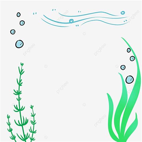 Seaweed Border PNG Image, Seaweed Border, Seaweed, Frame, Fresh PNG ...