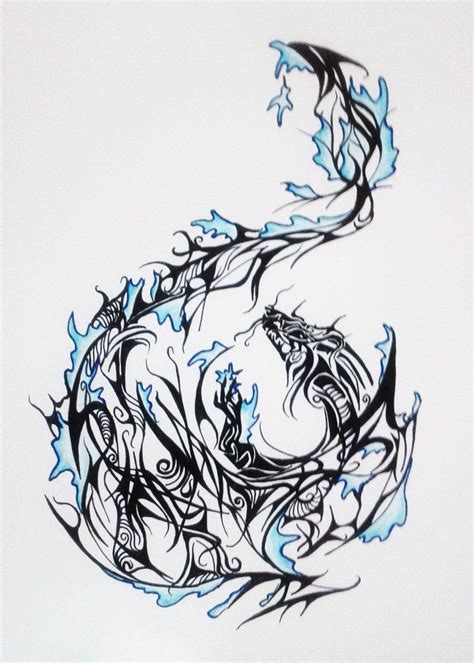 Japanese Water Dragon Tattoo Designs