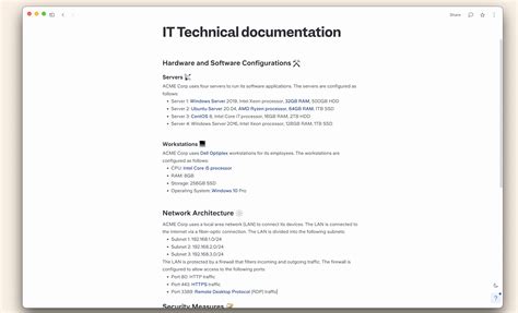 Free Technical Documentation Template | Slite.com