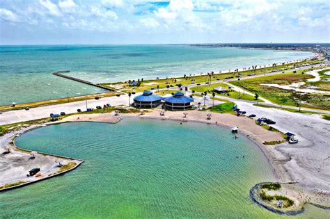 Saltwater Pool and Pavilions at Rockport Beach Park.