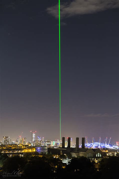 Prime Meridian Laser in Greenwich @ Astrophotography by Miguel Claro