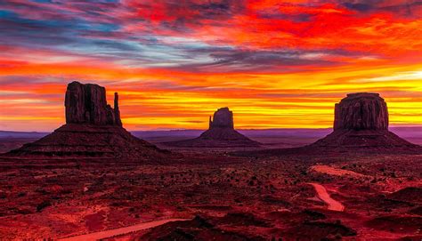 HD wallpaper: Scenic View of Sunset over Sea, arizona, clouds, dawn ...