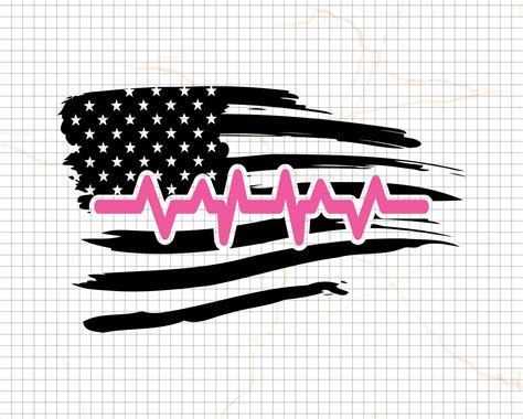 American Flag Svg Distressed Flag Svg Heart Flag Svg 4th of - Etsy