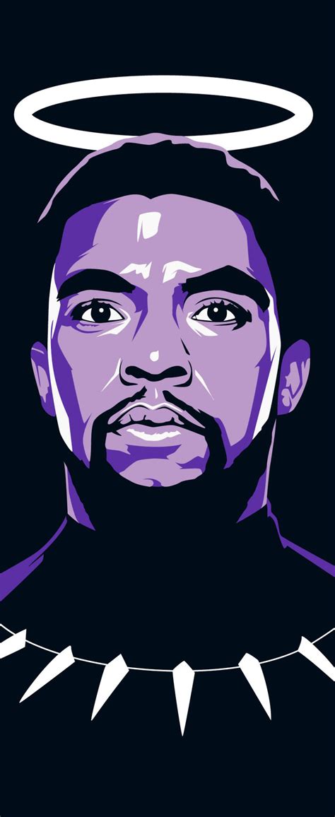 1080x2636 Resolution Chadwick Boseman Black Panther Tribute 1080x2636 ...