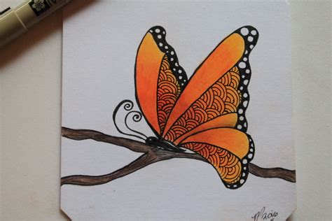 Kiki's Kandyland: Zentangle Butterfly