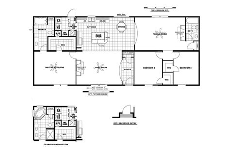 Mobile Home Floor Plans Double Wide