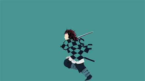 Tanjiro Kamado Minimal Demon Slayer Art Wallpaper, HD Minimalist 4K ...