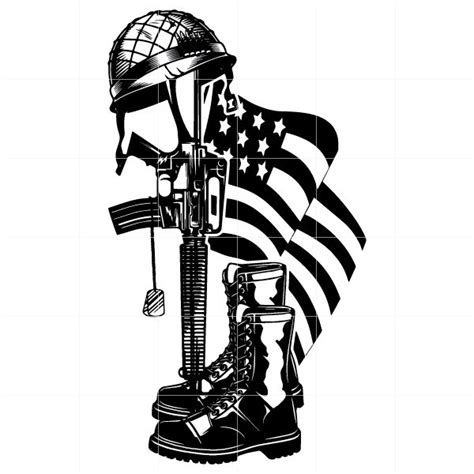 Fallen Soldier Tribute SVG Digital Download | Fallen soldier, Fallen ...