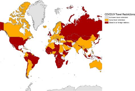 COVID-19 related global travel restrictions (as of 31 March). Data ...