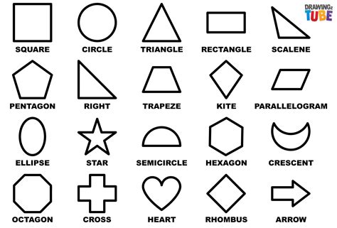 Basic Geometric Shapes | Basic drawing, Simple line drawings, Basic shapes