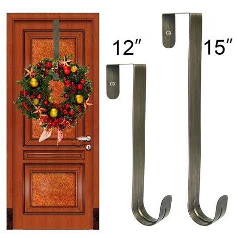 Wreath Hanger for Front Door - Large Wreath Metal Hook for Christmas ...