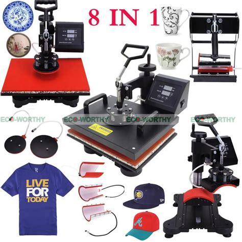 JAP USA stock 110V Combo Heat Press Machine 8 In 1 Multi Function Heat ...