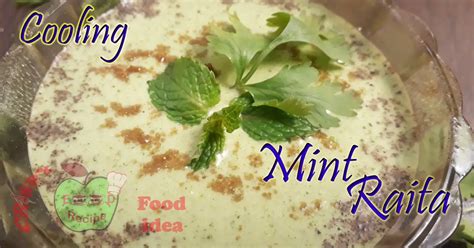 Refreshing Indian Mint Raita | Mint Raita Recipe/Pudina raita